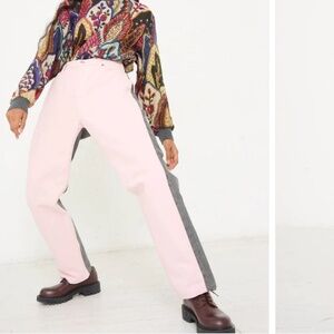 BLESS No. 73 Jeanspleatfront in Pink/Black